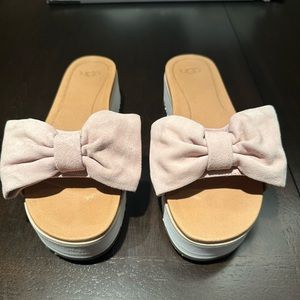 UGG Bow Platform Sandals